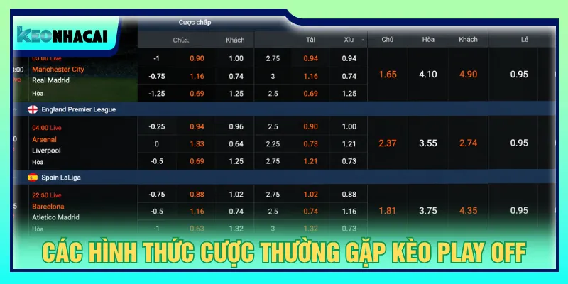 Nhiều hình thức đặt cược cho người chơi tại Kèo Nhà Cái